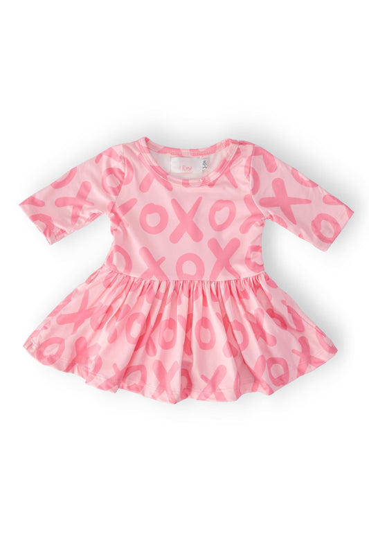 XOXO 3/4 Sleeve Twirl Bodysuit - Mila & Rose ® - Flyclothing LLC