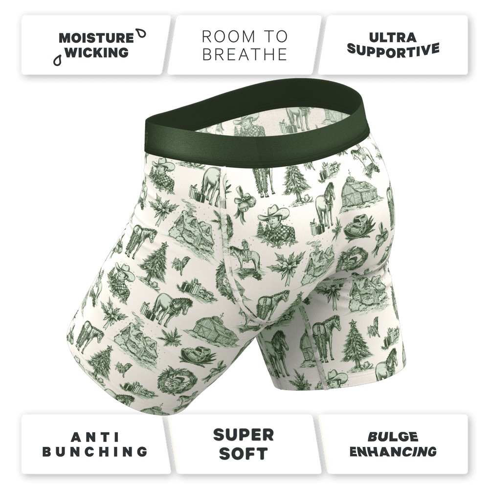 The Western Wonderland | Western Toile Long Leg Ball Hammock® Pouch Underwear With Fly - Shinesty - Flyclothing LLC