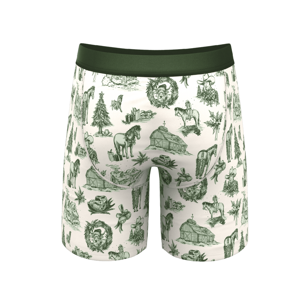 The Western Wonderland | Western Toile Long Leg Ball Hammock® Pouch Underwear With Fly - Shinesty - Flyclothing LLC