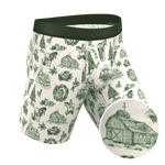 The Xmas In Texas | Western Toile Long Leg Ball Hammock® Pouch Underwear With Fly