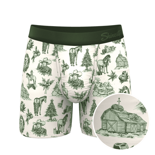 The Xmas In Texas | Western Toile Ball Hammock® Pouch Underwear