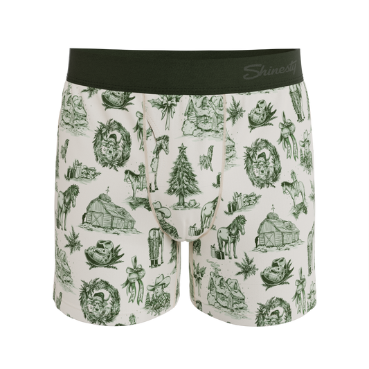 The Xmas In Texas | Western Toile Men’s Boxers