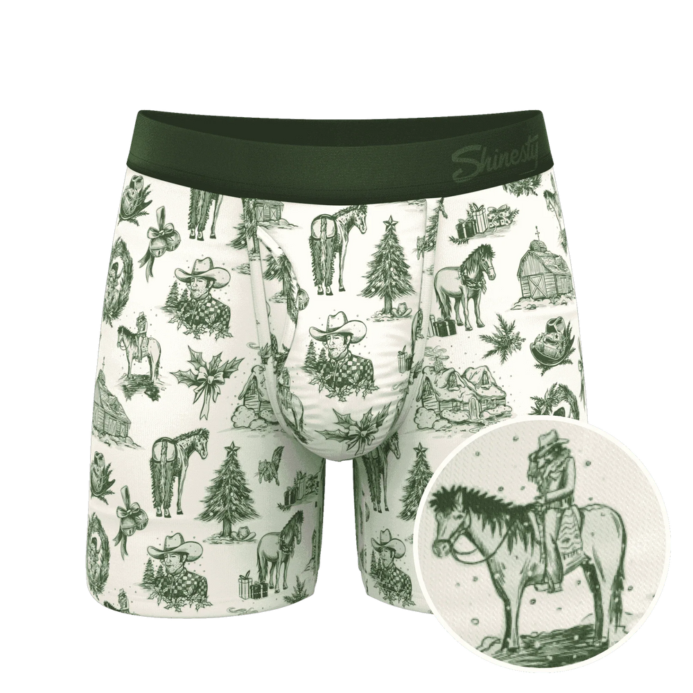 The Western Wonderland | Western Toile Ball Hammock® Pouch Underwear With Fly - Shinesty - Flyclothing LLC