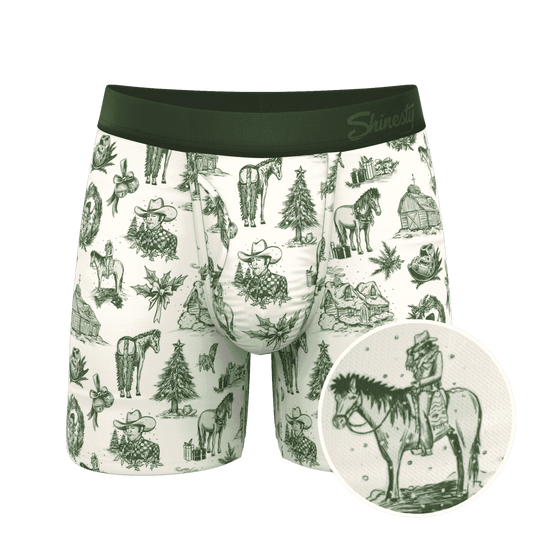 The Western Wonderland | Western Toile Ball Hammock® Pouch Underwear With Fly