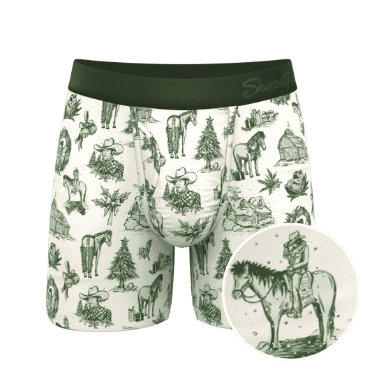 The Western Wonderland | Western Toile Ball Hammock® Pouch Underwear With Fly - Shinesty - Flyclothing LLC