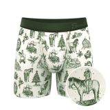 The Western Wonderland | Western Toile Ball Hammock® Pouch Underwear With Fly - Shinesty - Flyclothing LLC