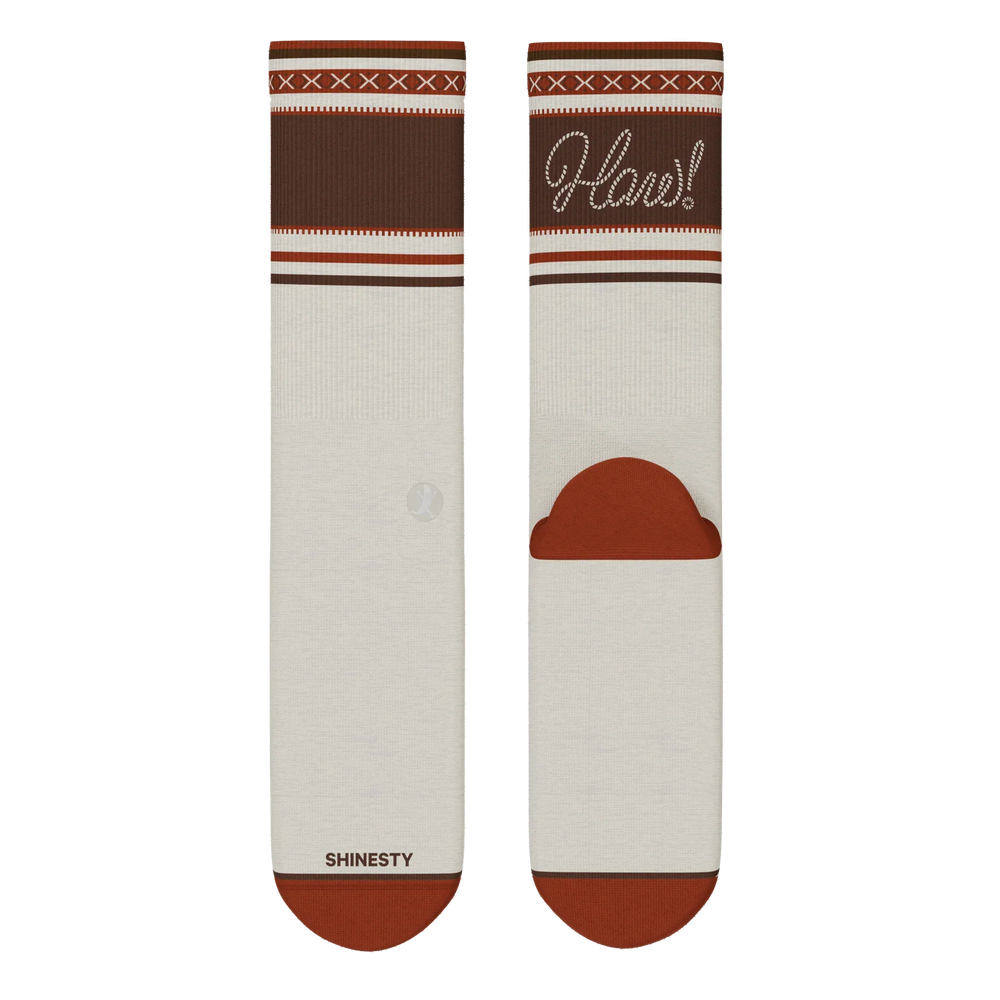 The Yee Haw | Lasso Heel Hammock™ Crew Socks - Shinesty - Flyclothing LLC