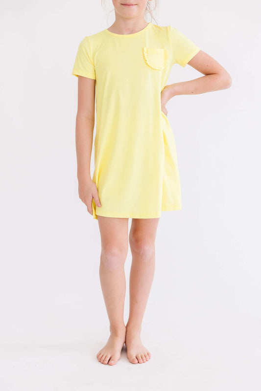Yellow T-Shirt Dress - Mila & Rose ® - Flyclothing LLC