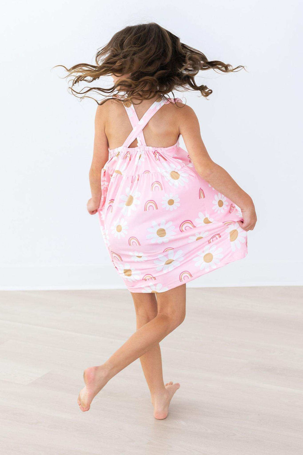 You are My Sunshine Ruffle Cross Back Dress - Mila & Rose ® - Flyclothing LLC