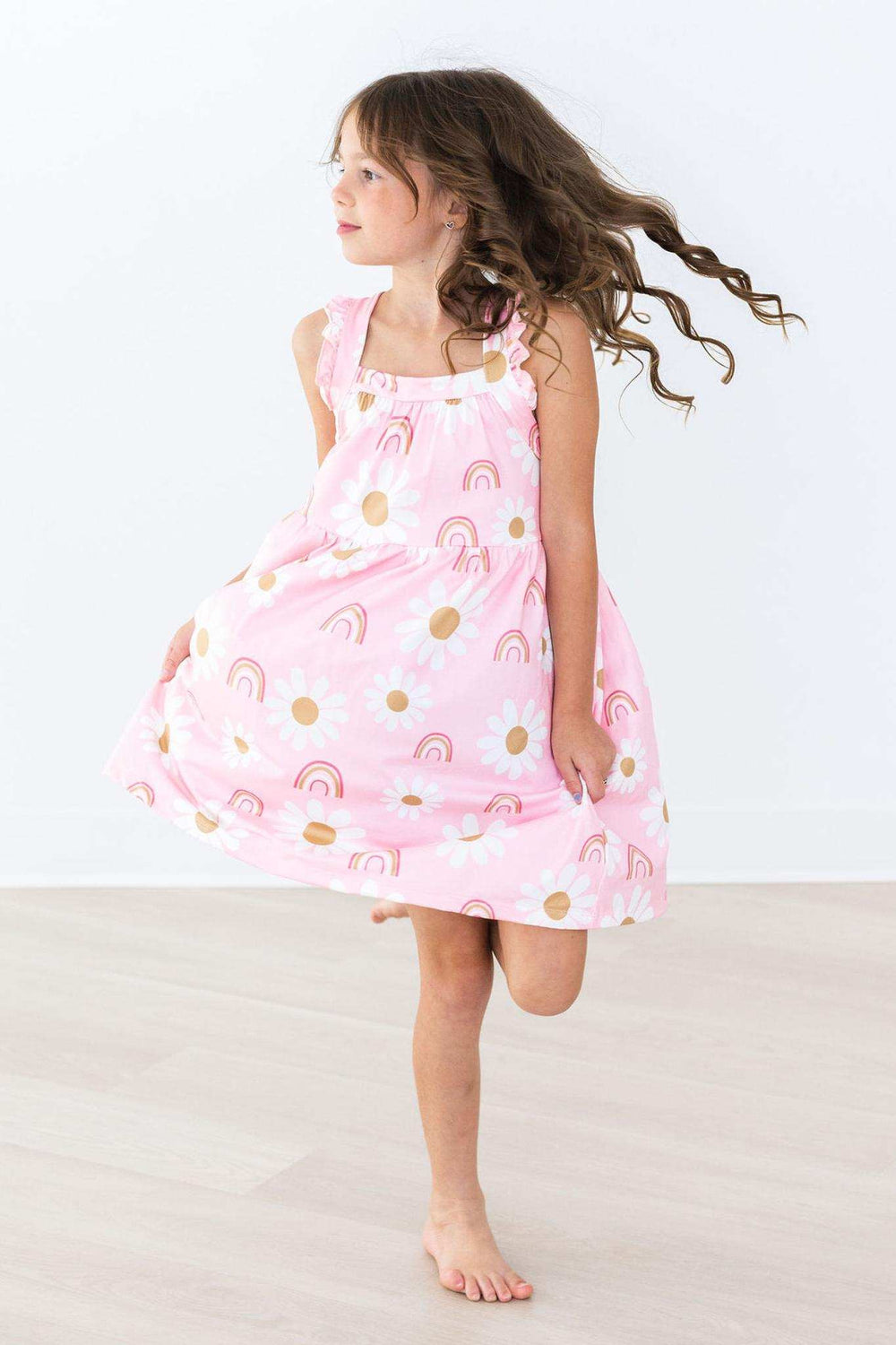 You are My Sunshine Ruffle Cross Back Dress - Mila & Rose ® - Flyclothing LLC