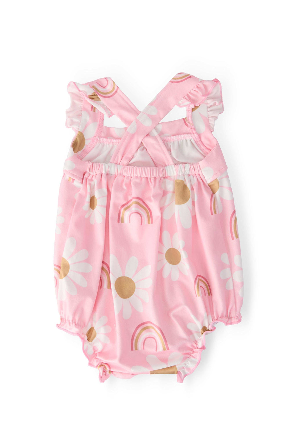 You are My Sunshine Ruffle Cross Back Romper - Mila & Rose ® - Flyclothing LLC