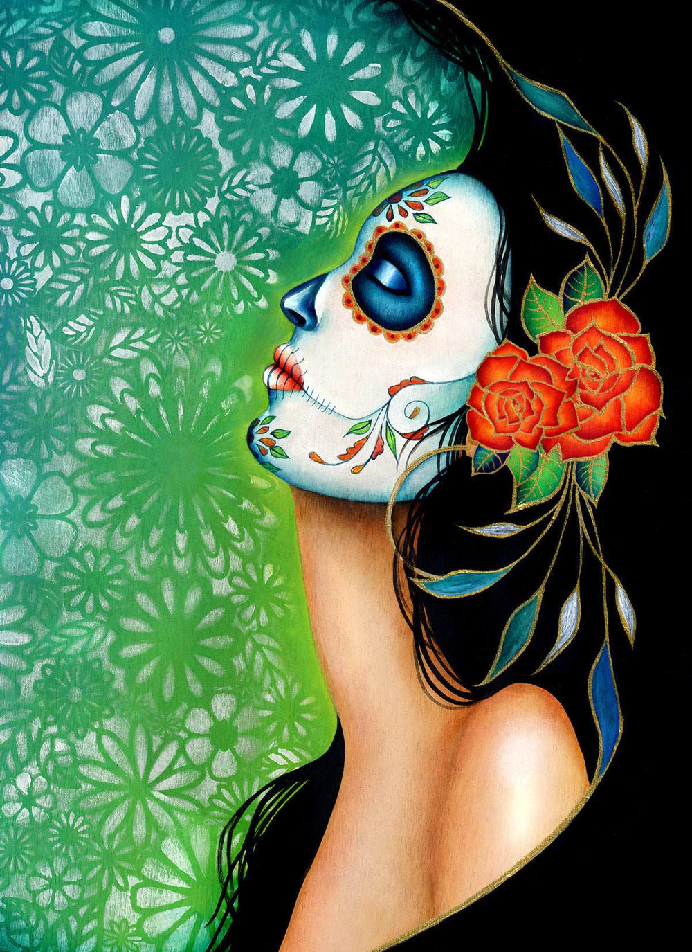 Black Market Art Company Your Time is Gonna Come & Day of the Dead Art Print - Black Market Art Company - Flyclothing LLC