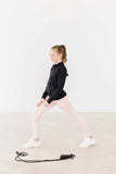 Balanced Black Full-Zip Ruffle Active Jacket - Mila & Rose ® - Flyclothing LLC