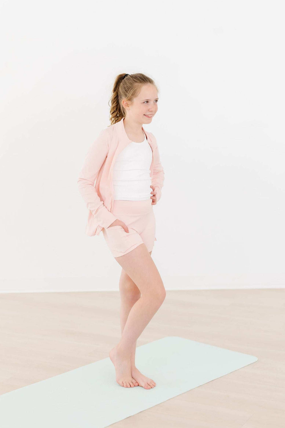 Zen Pink Active Shorty Shorts - Mila & Rose ® - Flyclothing LLC
