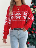 Christmas Snowflake Cable Knit Sweater - Trendsi - Flyclothing LLC
