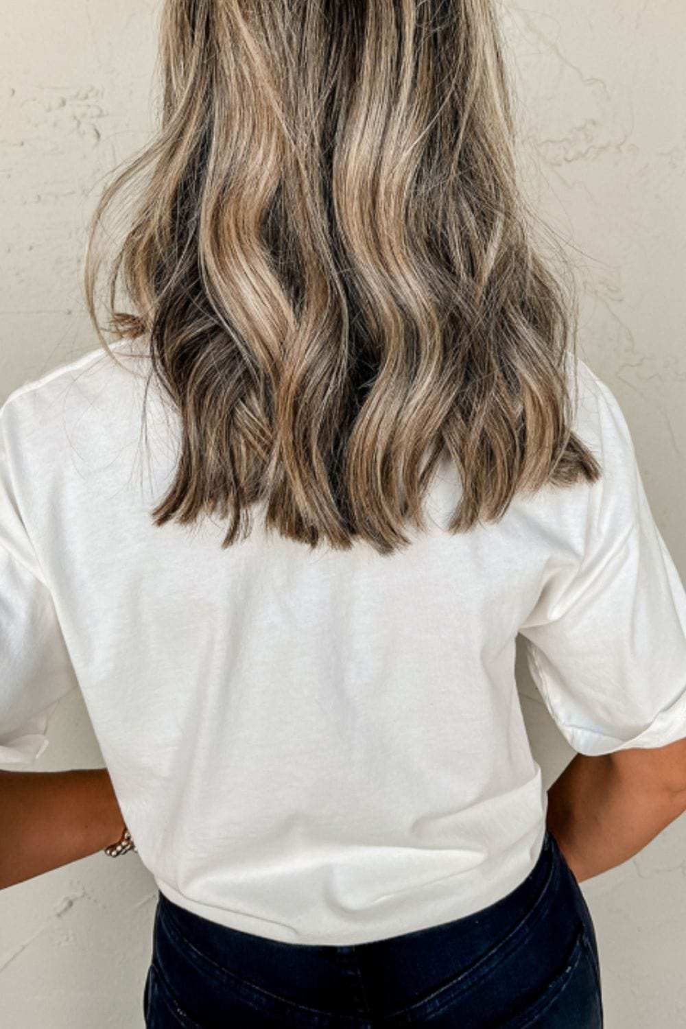 HIPPITY HOPPITY Round Neck Short Sleeve T-Shirt - Trendsi - Flyclothing LLC