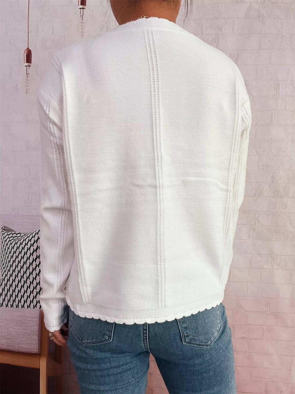 Cherry Embroidered Button Up Cardigan - Trendsi - Flyclothing LLC