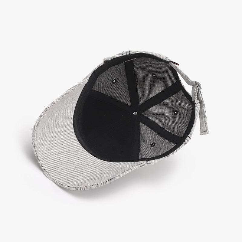 Distressed Letter Embroidered Baseball Cap - Trendsi - Flyclothing LLC