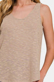 Zenana Curved Hem Round Neck Tank - Trendsi - Flyclothing LLC