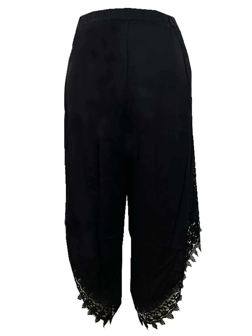 Full Size Lace Detail Wide Leg Pants Plus Size - Trendsi - Flyclothing LLC