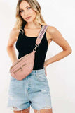 Fame PU Leather Crossbody Bag with Removable Strap - Trendsi - Flyclothing LLC