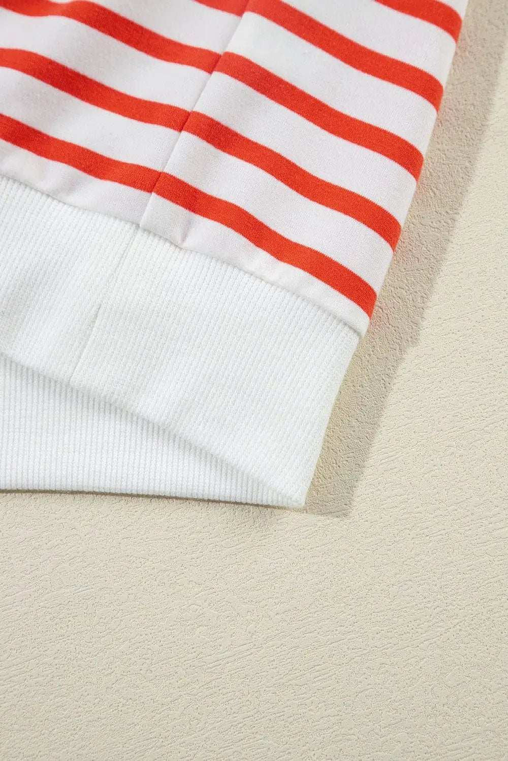 Striped Dropped Shoulder Long Sleeve Sweatshirt - Trendsi - Flyclothing LLC