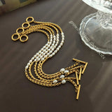 Freshwater Pearl Titanium Steel Bracelet - Trendsi - Flyclothing LLC