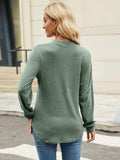 Round Neck Long Sleeve T-Shirt - Trendsi - Flyclothing LLC