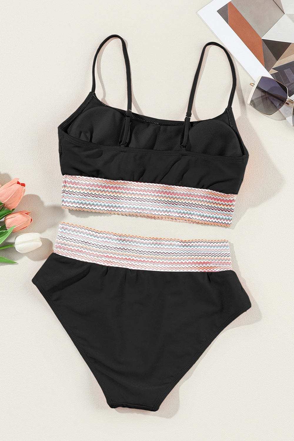 Scoop Neck Spaghetti Strap Two-Piece Swim Set - Trendsi - Flyclothing LLC