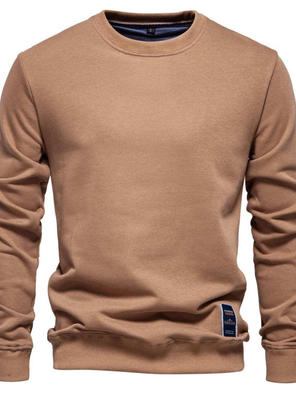 Men's Round Neck Long Sleeve Sweatshirt - Trendsi - Flyclothing LLC
