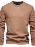 Men's Round Neck Long Sleeve Sweatshirt - Trendsi - Flyclothing LLC