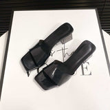 Open Toe Block Heel Sandals - Trendsi - Flyclothing LLC