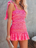 Smocked Wide Strap Mini Cami Dress - Trendsi - Flyclothing LLC