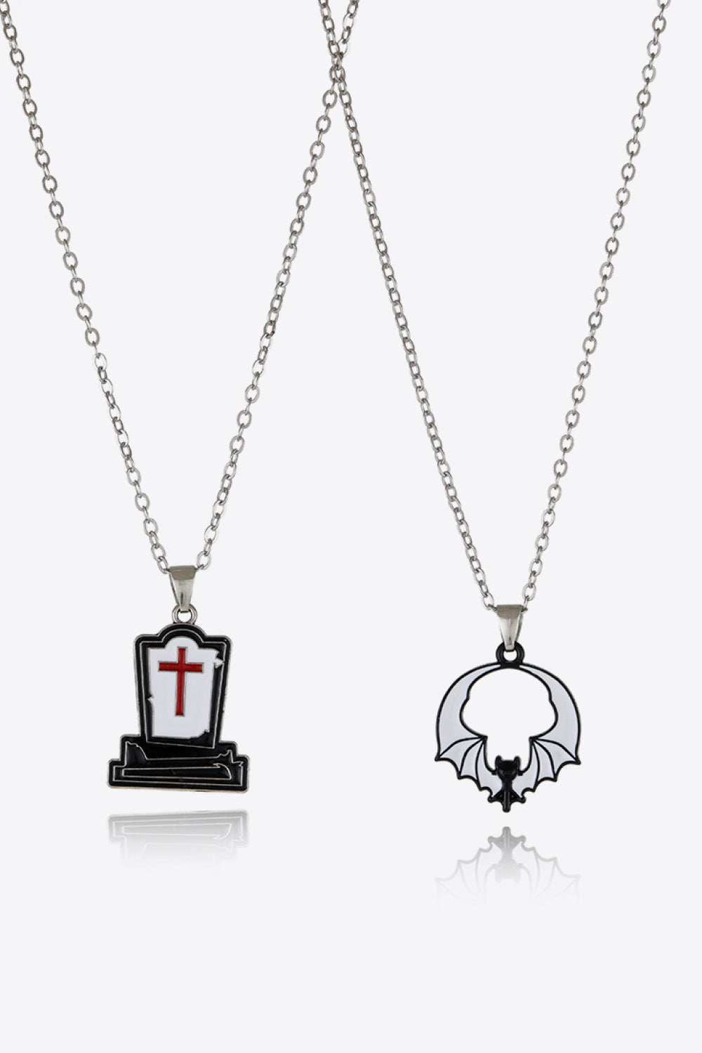 Two-Piece Halloween Theme Necklace Set - Trendsi - Flyclothing LLC