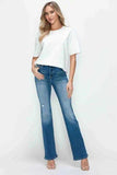 bytos Full Size Distressed High Rise Jeans with Pockets - Trendsi - Flyclothing LLC