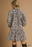 Umgee Leopard Print Tiered Mini Dress - Trendsi - Flyclothing LLC