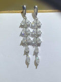 6 Carat Moissanite 925 Sterling Silver Bar Earrings - Trendsi - Flyclothing LLC