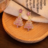 Christmas Tree Star Dangle Earrings - Trendsi - Flyclothing LLC