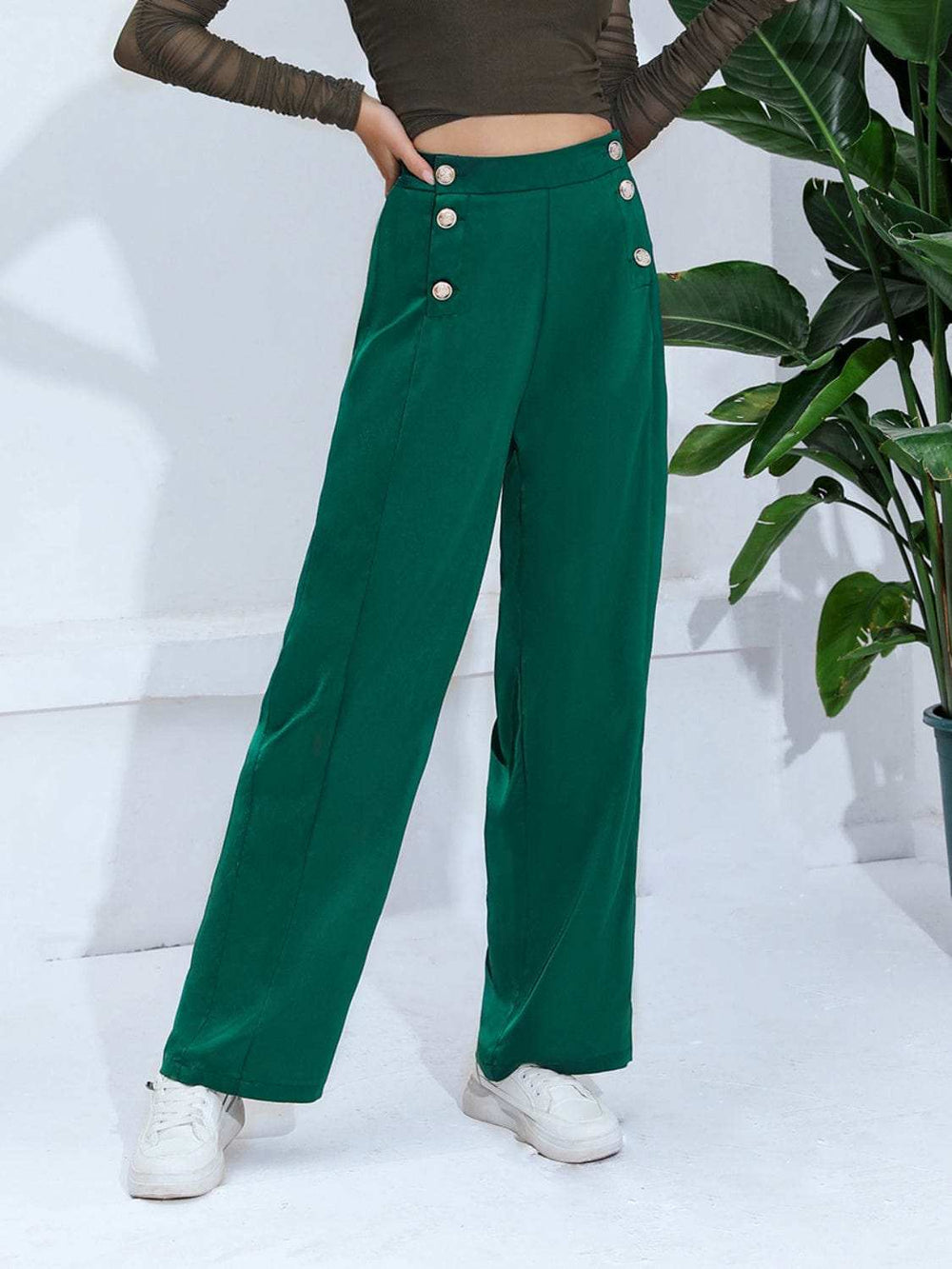 Wide Leg Pants - Trendsi - Flyclothing LLC