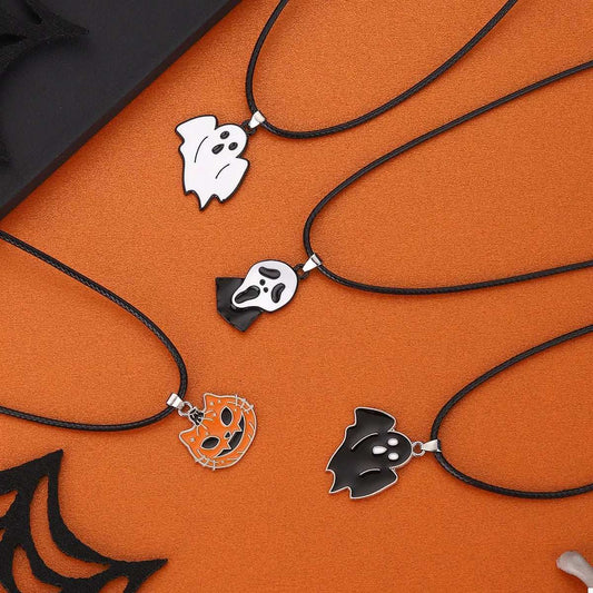 Halloween Ghost Pendant Necklace - Trendsi - Flyclothing LLC