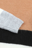 Color Block Round Neck Dropped Shoulder Sweater - Trendsi - Flyclothing LLC