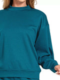 Zenana Scuba Long Sleeve Sweatshirt and Shorts Set - Trendsi - Flyclothing LLC