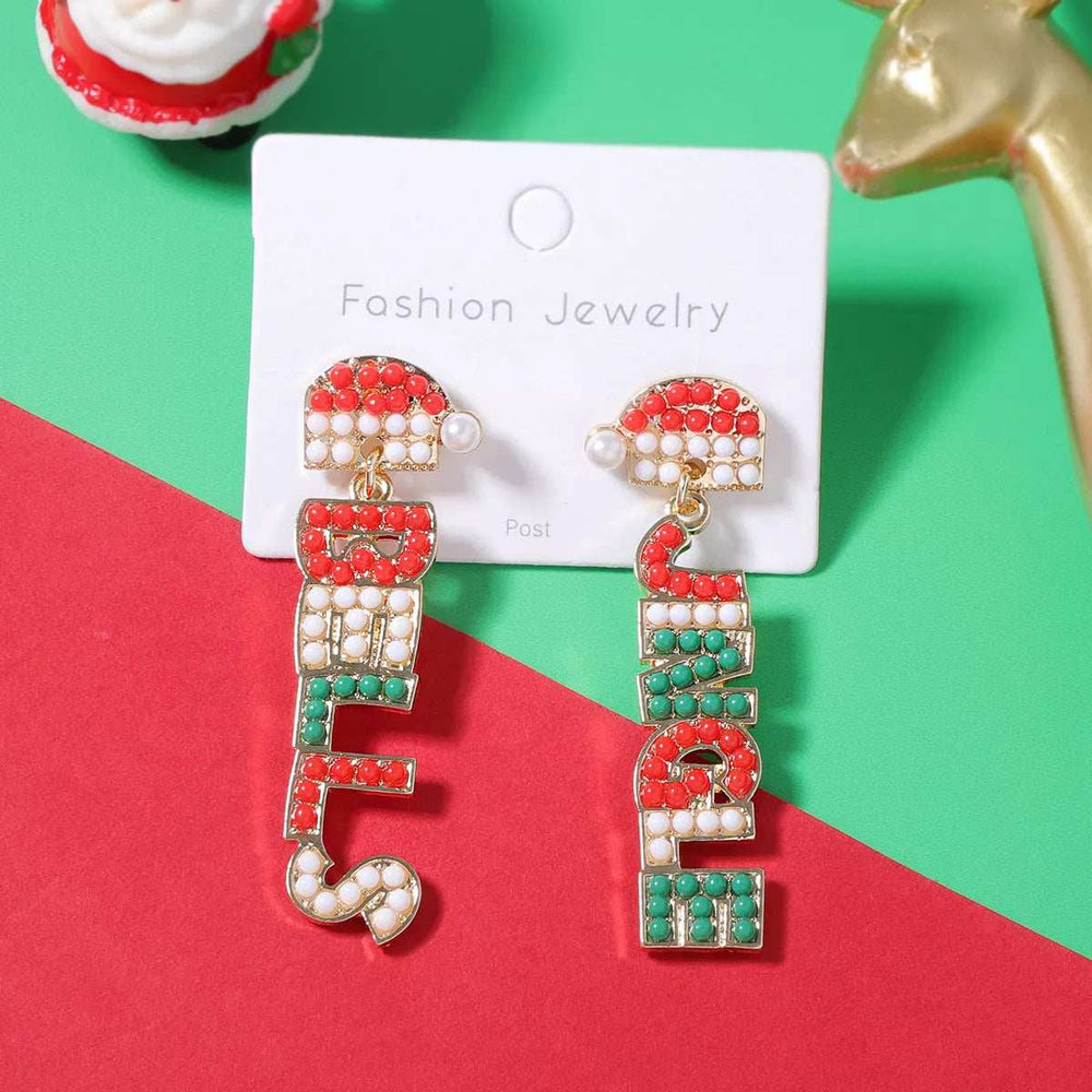 Christmas Jingle Bells Drop Earrings - Trendsi - Flyclothing LLC