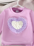 Children's Heart Round Neck Top and Pants Set - Trendsi - Flyclothing LLC