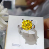 5 Carat Moissanite 925 Sterling Silver Ring - Trendsi - Flyclothing LLC