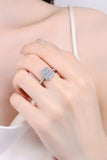 1 Carat Moissanite 925 Sterling Silver Ring - Trendsi - Flyclothing LLC