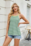 Contrast Striped Round Neck Cami - Trendsi - Flyclothing LLC