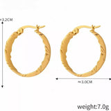 18K Gold-Plated Hoop Earrings - Trendsi - Flyclothing LLC