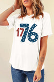 1776 Round Neck Short Sleeve T-Shirt - Trendsi - Flyclothing LLC
