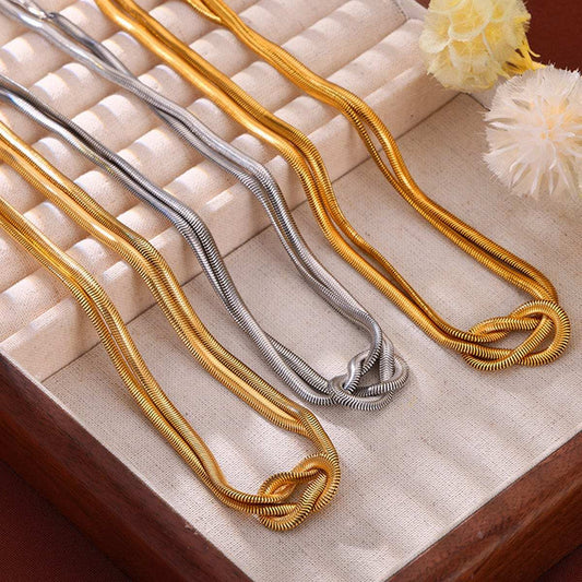Titanium Steel Knot Necklace - Trendsi - Flyclothing LLC